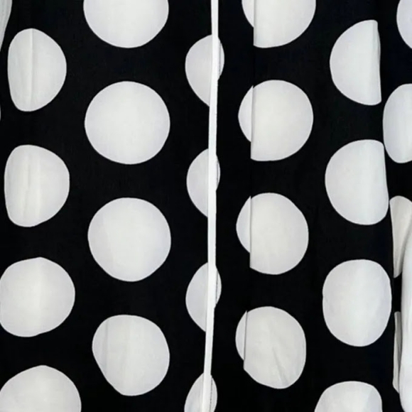 🦩CALVIN KLEIN sleeveless polka dot button down blouse Small Collared - Picture 5 of 10